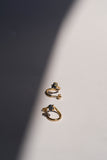 Twisted earrings sapphire mini