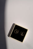 Twisted earrings sapphire mini
