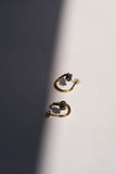 Twisted earrings sapphire mini
