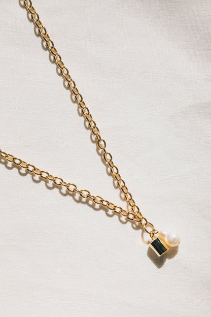 Bullet Necklace in Gold by the sustainable designer brand Little Wonder
