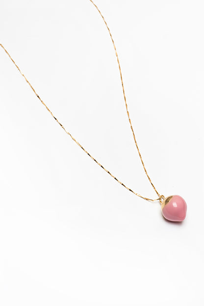 Marbles necklace with a hint of pink