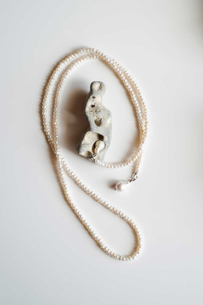 One Meter of Pearls necklace