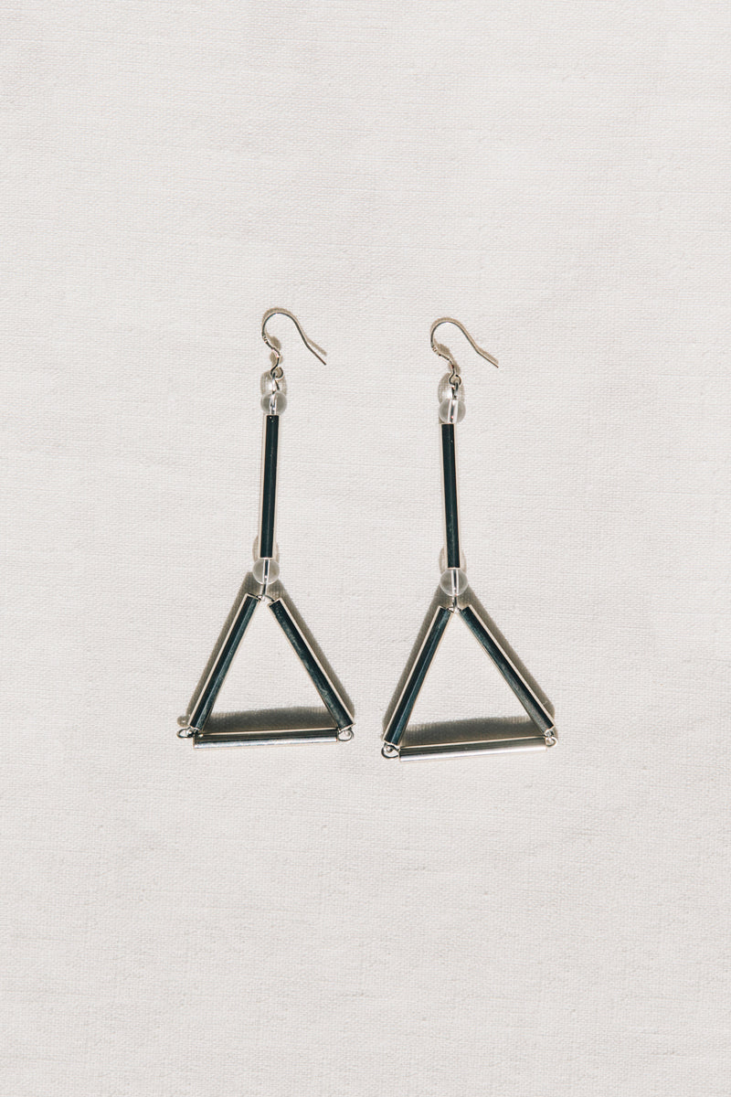 Libra earrings silver