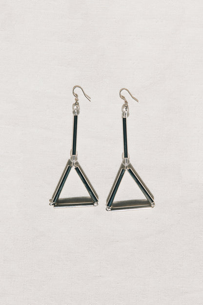 Libra earrings silver