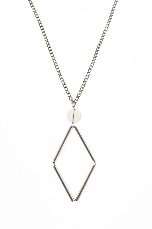 Silver edition quartz: made of hand-cut, hand polished and galvanized brass and quartz.