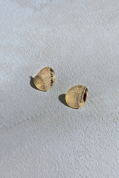 Swallow earrings gold