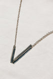 Tubes Necklace in Silver by sustainable designer brand Little Wonder