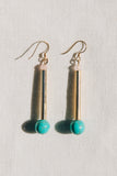Bellevue earrings gold&turquoise