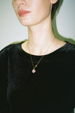 Marbles necklace with a hint of pink