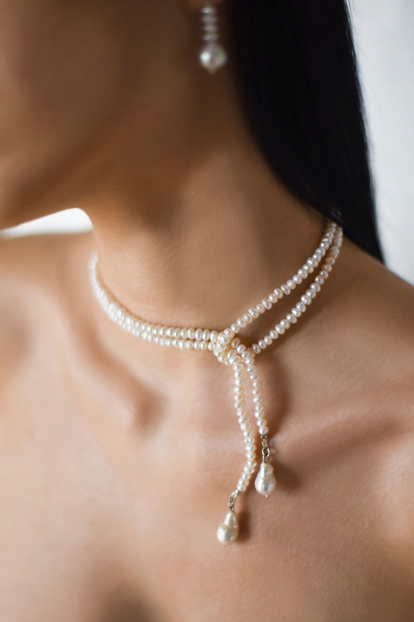 One Meter of Pearls necklace