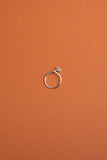 Herkimer diamond Rosebud ring