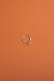 Herkimer diamond Rosebud ring