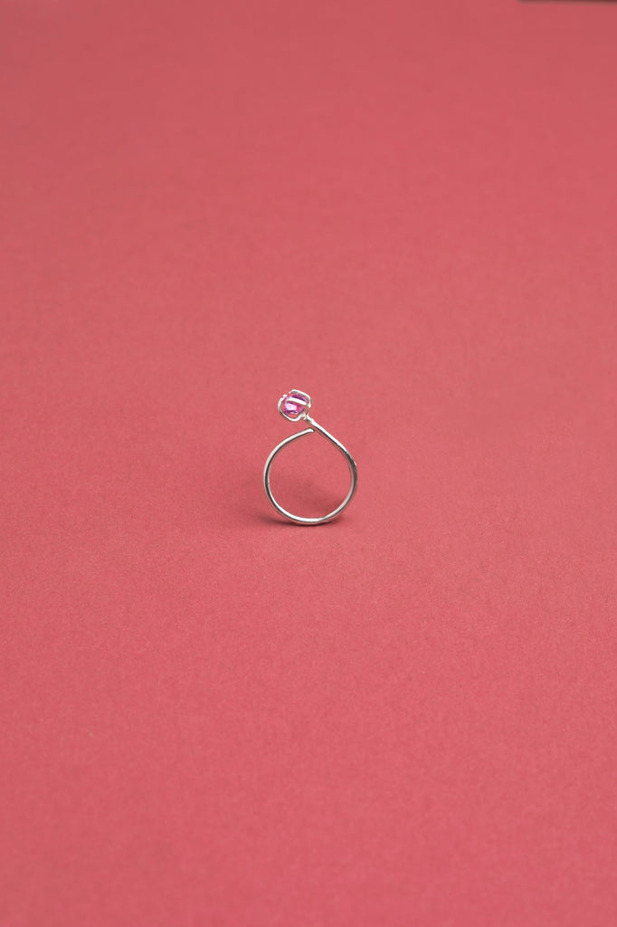 Amethyst Rosebud ring