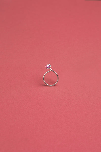 Amethyst Rosebud ring