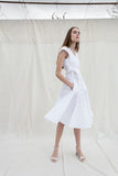 Paloma dress in white poplin by Chicks on Chic