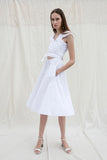 Paloma dress in white poplin by Chicks on Chic