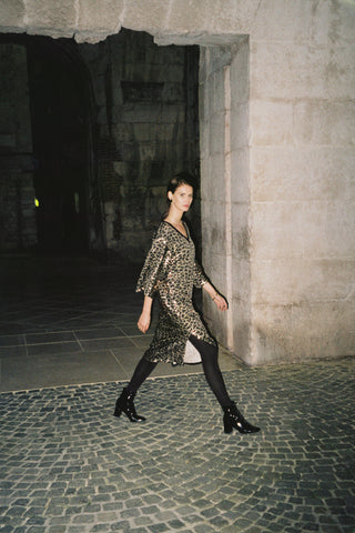 Leopard Kimono Dress